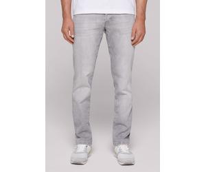 Slim-fit-Jeans CAMP DAVID, Herren, Gr. 34, Länge 30, grau, Denim/Jeans, Material: 98% Baumwolle, 2% Elasthan, Zusatz: Enthält nichttextile Teile tierischen Ursprungs (Badge), Abriebeffekte, slim fit, 