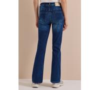 Slim-fit-Jeans CECIL, Damen, Gr. 27, Länge 32, blau (mid blau used wash), Jeans, 83% Baumwolle, 15% Polyester, 2% Elasthan, unifarben, lang, Jeans Slim-fit-Jeans, High Waist (31507009-27) mid blau use