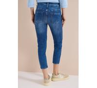 Slim-fit-Jeans CECIL, Damen, Gr. 31, Länge 24, dunkelblau wash, Jeans, 78% Baumwolle, 20% Polyester, 2% Elasthan, unifarben, 3/4-Länge, Jeans Slim-fit-Jeans, in 3/4-Länge (11864845-31) dunkelblau wash