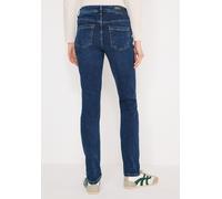Slim-fit-Jeans CECIL, Damen, Gr. 32, Länge 30, mid blau used wash, Jeans, 78% Baumwolle, 20% Polyester, 2% Elasthan, unifarben, lang, Jeans Slim-fit-Jeans, 5-Pocket-Style (56037967-32) mid blau used w