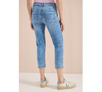 Slim-fit-Jeans CECIL, Damen, Gr. 33, Länge 24, light blau washed, Jeans, 78% Baumwolle, 20% Polyester, 2% Elasthan, unifarben, 3/4-Länge, Jeans Slim-fit-Jeans, High Waist (12817065-33) light blau wash