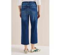 Slim-fit-Jeans CECIL, Damen, Gr. 34, Länge 26, blau (mid blau used wash), Jeans, 78% Baumwolle, 20% Polyester, 2% Elasthan, unifarben, kniebedeckend, Jeans Slim-fit-Jeans, High Waist (36703938-34) mid