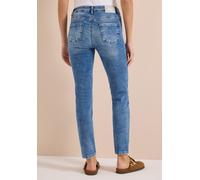 Slim-fit-Jeans CECIL, Damen, Gr. 34, Länge 34, light blau used wash, Jeans, 87% Baumwolle, 11% Polyester, 2% Elasthan, unifarben, lang, Jeans Slim-fit-Jeans, 5-Pocket-Style (44335328-34) light blau us