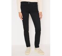 Slim-fit-Jeans CECIL, Damen, Gr. 36, Länge 30, schwarz, Jeans, 75% Baumwolle, 23% Polyester, 2% Elasthan, unifarben, lang, Jeans Slim-fit-Jeans, Middle Waist (52599626-36) schwarz