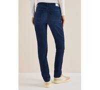 Slim-fit-Jeans CECIL, Damen, Gr. 36, Länge 34, blau schwarz random wash, Jeans, 75% Baumwolle, 23% Polyester, 2% Elasthan, unifarben, lang, Jeans Slim-fit-Jeans, 5-Pocket-Style (19791910-36) blau schw