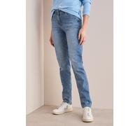 Slim-fit-Jeans CECIL "Style Toronto", Damen, Gr. 32, Länge 28, blau (light blau), Denim/Jeans, Obermaterial: 69% Baumwolle, 29% Polyester, 2% Elasthan, unifarben, slim fit knöchellang, Jeans Slim-fit-