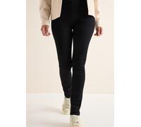 Slim-fit-Jeans CECIL, Damen, Gr. 31, Länge 32, schwarz, Jeans, 75% Baumwolle, 23% Polyester, 2% Elasthan, unifarben, normal, Jeans, 5-Pocket-Style (45426851-31) schwarz