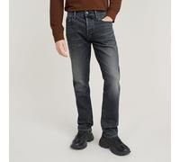 Slim-fit-Jeans G-STAR "3301 Slim", Herren, Gr. 36, Länge 34, schwarz (antic sand blast), Denim/Jeans, Obermaterial: 99% Baumwolle, 1% Elasthan, slim fit lang, Jeans Slim-fit-Jeans, mit toller Waschung