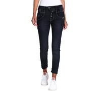 Slim-fit-Jeans GANG "94MARGE", Damen, Gr. 28, N-Gr, midnight indigo, Denim/Jeans, Obermaterial: 89% Baumwolle, 9% Polyester, 2% Elasthan, slim fit lang, Jeans Slim-fit-Jeans, mit besonderem 4-Knopf-Ve
