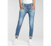Slim-fit-Jeans GANG "94MARGE", Damen, Gr. 33, N-Gr, coastal wash, Denim/Jeans, Obermaterial: 98% Baumwolle, 2% Elasthan, slim fit lang, Jeans Slim-fit-Jeans, mit besonderem 4-Knopf-Verschluss, Topsell
