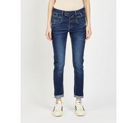 Slim-fit-Jeans GANG "GANG Jeans Slim Fit 94MARGE", Damen, Gr. 30, denim blau, Denim/Jeans, 65% Baumwolle, 22% Polyester, 11% Viskose, 2% Elasthan, Jeans Slim-fit-Jeans (38636819-30) denim blau