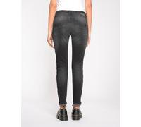 Slim-fit-Jeans GANG "GANG Jeans Slim Fit 94SANA CROPPED", Damen, Gr. 28, Normalgrößen, schwarz, 87% Baumwolle, 9% Polyester, 4% Elasthan, Jeans Slim-fit-Jeans (38431139-28) schwarz