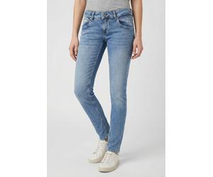 Slim-fit-Jeans HERRLICHER "Touch Slim Denim", Damen, Gr. 30, Länge 30, after rain, Denim/Jeans, Obermaterial: 78% Baumwolle, 19% Polyester, 3% Elasthan, skinny fit lang, Jeans Slim-fit-Jeans, mit beso