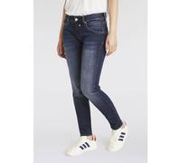 Slim-fit-Jeans HERRLICHER "Touch Slim Denim Stretch", Damen, Gr. 26, Länge 32, blau (orion), Denim/Jeans, Obermaterial: 98% Baumwolle, 2% Elasthan, unifarben, slim fit knöchellang, Jeans Slim-fit-Jean