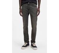 Slim-fit-Jeans HUGO BLUE "Ash", Herren, Gr. 30, Länge 34, dunkelgrau023, Denim/Jeans, Obermaterial: 99% Baumwolle, 1% Elasthan, unifarben, slim fit lang, Jeans Slim-fit-Jeans, mit Stone-washed-Finish