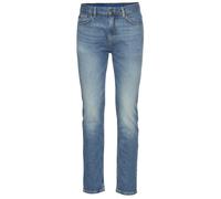 Slim-fit-Jeans HUGO BLUE "Ash", Herren, Gr. 34, Länge 34, blau (medium blau425), Denim/Jeans, Obermaterial: 99% Baumwolle, 1% Elasthan, unifarben, slim fit lang, Jeans Slim-fit-Jeans, mit Stone-washed