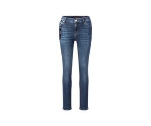 Slim-fit-Jeans JOOP "Sol", Damen, Gr. 27, Länge 30, navy, Denim/Jeans, Obermaterial: 87% Baumwolle, 11% Polyester, 2% Elasthan, clean, unifarben, slim fit lang, Jeans Slim-fit-Jeans, mittlere Leibhöhe