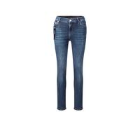 Slim-fit-Jeans JOOP "Sol", Damen, Gr. 31, Länge 30, navy, Denim/Jeans, Obermaterial: 87% Baumwolle, 11% Polyester, 2% Elasthan, clean, unifarben, slim fit lang, Jeans Slim-fit-Jeans, mittlere Leibhöhe