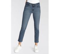 Slim-fit-Jeans LEVI'S "712 SLIM WELT POCKET", Damen, Gr. 30, Länge 30, blau (blau wave mid), Denim/Jeans, Obermaterial: 85% Baumwolle, 7% Lyocell, 6% Elastomultiester, 2% Elasthan, slim fit, Jeans Sli