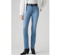 Slim-fit-Jeans LEVI'S "722 HIGH RISE SLIM", Damen, Gr. 26, Länge 29, true blau mid, Denim/Jeans, Obermaterial: 51% Baumwolle, 37% Lyocell, 7% Polyester, 3% Elastomultiester, 2% sonstige Fasern, unifar