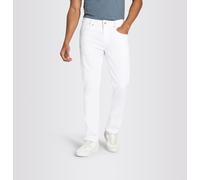 Slim-fit-Jeans MAC "Arne-Pipe light", Herren, Gr. 34, Länge 32, weiß denim, Denim/Jeans, Obermaterial: 77% Baumwolle, 20% Polyester, 3% Elasthan, figurbetont knöchellang, Jeans Slim-fit-Jeans, schmale