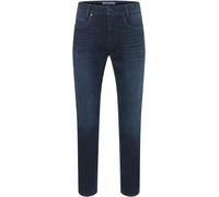 Slim-fit-Jeans MAC "Arne-Pipe light", Herren, Gr. 40, Länge 30, blau (tiefblau od schwarz), Denim/Jeans, Obermaterial: 88% Baumwolle, 9% Elastomultiester, 3% Elasthan, figurbetont knöchellang, Jeans S