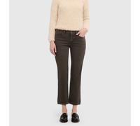 Slim-fit-Jeans MAC "CARRIE straight", Damen, Gr. 38, Länge 28, anthrazit schwarz washed, Denim/Jeans, Obermaterial: 50% Baumwolle, 35% Viskose, 14% Polyester, 1% Elasthan, slim fit knöchellang, Jeans 