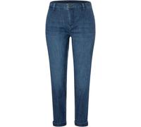Slim-fit-Jeans MAC "CHINO turn up", Damen, Gr. 36, N-Gr, schwarz basic wash, Denim/Jeans, Obermaterial: 98% Baumwolle, 2% Elasthan, unifarben, slim fit knöchelfrei, Jeans Slim-fit-Jeans, im Five-Pocke