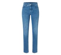 Slim-fit-Jeans MAC "DREAM", Damen, Gr. 34, Länge 32, blau (light blau used wash), Denim/Jeans, Obermaterial: 82% Baumwolle, 9% Polyester, 5% Elastomultiester, 4% Elasthan, slim fit lang, Jeans Slim-fi