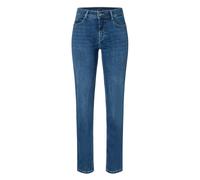 Slim-fit-Jeans MAC "DREAM", Damen, Gr. 42, Länge 32, mid indigo used, Denim/Jeans, Obermaterial: 82% Baumwolle, 9% Polyester, 5% Elastomultiester, 4% Elasthan, slim fit lang, Jeans, sehr elastisches M