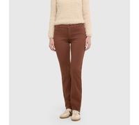 Slim-fit-Jeans MAC "DREAM", Damen, Gr. 44, Länge 32, braun (bison braun), Denim/Jeans, Obermaterial: 88% Baumwolle, 8% Elastomultiester, 4% Elasthan, slim fit lang, Jeans Slim-fit-Jeans, sehr elastisc