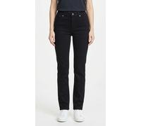 Slim-fit-Jeans MAC "MELANIE", Damen, Gr. 42, Länge 30, schwarz rinsewash, Denim/Jeans, Obermaterial: 90% Baumwolle, 8% Polyester, 2% Elasthan, unifarben, slim fit lang, Jeans Slim-fit-Jeans, mit Stret