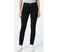 Slim-fit-Jeans MAC "RICH SLIM", Damen, Gr. 44, Länge 32, schwarz, schwarz d999, Denim/Jeans, Obermaterial: 71% Baumwolle, 16% Polyester, 11% Modal, 2% Elasthan, unifarben, slim fit lang, Jeans Slim-fi