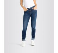 Slim-fit-Jeans MAC "RICH SLIM", Damen, Gr. 48, Länge 30, blau (dunkelblau wash), Denim/Jeans, Obermaterial: 71% Baumwolle, 16% Polyester, 11% Lyocell, 2% sonstige Fasern, unifarben, slim fit lang, Jea