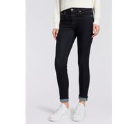 Slim-fit-Jeans MAC "RICH SLIM", Damen, Gr. 48, Länge 30, fashion rinsed, Denim/Jeans, Obermaterial: 71% Baumwolle, 16% Polyester, 11% Lyocell, 2% Elasthan, unifarben, slim fit lang, Jeans Slim-fit-Jea