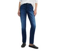 Marc O'Polo Damen Jeans Slim Fit aus stretchigem Cashmere-Touch-Denim Blau W32/L34