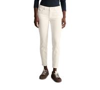 Slim-fit-Jeans MARC O'POLO DENIM "aus Organic-Cotton-Lyocell-Stretch", Damen, Gr. 28, Länge 34, weiß, Obermaterial: 80% Baumwolle, 15% Lyocell, 3% Elastomultiester, 2% Elasthan, unifarben, slim fit no