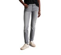 Slim-fit-Jeans MARC O'POLO DENIM "aus Organic Cotton-Mix", Damen, Gr. 25, Länge 32, grau (light grau), Obermaterial: 92% Baumwolle, 6% Elastomultiester, 2% Elasthan, unifarben, slim fit normal, Jeans 