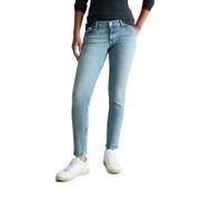 Slim-fit-Jeans MARC O'POLO DENIM "aus Organic Cotton-Mix", Damen, Gr. 29, Länge 32, light blau, Obermaterial: 95% Baumwolle, 3% Elastomultiester, 2% Elasthan, unifarben, slim fit knöchelfrei, Jeans Sl