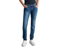 Slim-fit-Jeans MARC O'POLO DENIM "aus stretchigem Organic Cotton-Mix", Damen, Gr. 33, Länge 34, bunt (medium blau), Obermaterial: 98% Baumwolle, 2% Elasthan, unifarben, figurbetont normal, Jeans Slim-