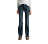 Slim-fit-Jeans MARC O'POLO DENIM "aus superstretchigem Organic Cotton-Mix", Damen, Gr. 26, Länge 32, dunkelblau, Obermaterial: 92% Baumwolle, 5% Elastomultiester, 3% Elasthan, unifarben, slim fit norm