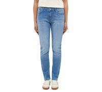 Slim-fit-Jeans MUSTANG "Damen Style Crosby Relaxed Slim", Damen, Gr. 26, Länge 30, blau 401, Denim/Jeans, 92% Baumwolle, 6% Elastomultiester, 2% Elasthan, unifarben, slim fit, Jeans Slim-fit-Jeans (13