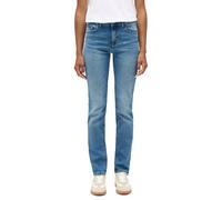 Slim-fit-Jeans MUSTANG "Damen Style Shelby Slim", Damen, Gr. 31, Länge 30, blau (402 mittelblau), Denim/Jeans, 90% Baumwolle, 6% Polyester, 4% Elasthan, unifarben, slim fit, Jeans Slim-fit-Jeans (9637