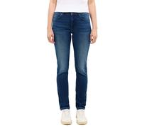 Slim-fit-Jeans MUSTANG "Damen Style Shelby Slim fit", Damen, Gr. 31, Länge 32, blau (681 mittelblau), Denim/Jeans, 78% Baumwolle, 10% Lyocell, 9% Elastomultiester, 3% Elasthan, unifarben, slim fit, Je