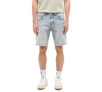 Slim-fit-Jeans MUSTANG "Herren Style Springfield Shorts", Herren, Gr. 34, blau (213 hellblau), Denim/Jeans, 83% Baumwolle, 16% Polyester, 1% Elasthan, unifarben, slim fit, Jeans Slim-fit-Jeans (585204