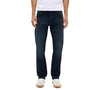 Slim-fit-Jeans MUSTANG "Oregon", Herren, Gr. 34, Länge 34, super schwarz, Denim/Jeans, Obermaterial: 81% Baumwolle, 18% Polyester, 1% Elasthan, unifarben, slim fit lang, Jeans Slim-fit-Jeans, im Five-