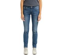 Slim-fit-Jeans MUSTANG "Rebecca", Damen, Gr. 29, Länge 30, blau (medium bleach), Denim/Jeans, Obermaterial: 75% Baumwolle, 23% Polyester, 2% Elasthan, lang, Jeans Slim-fit-Jeans (23018369-29) medium b