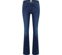 Slim-fit-Jeans MUSTANG "Shelby Slim Boot", Damen, Gr. 33, Länge 34, blau (medium), Denim/Jeans, Obermaterial: 78% Baumwolle, 10% Lyocell, 9% Elastomultiester, 3% Elasthan, unifarben, slim fit knöchell
