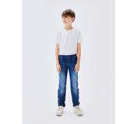 Slim-fit-Jeans NAME IT "NKMRYAN SLIM SWE JEANS 5225-TH NOOS", Jungen, Gr. 104, N-Gr, blau (schwarz, blau, denim), Denim/Jeans, Obermaterial: 70% Baumwolle, 27% Polyester, 3% Elasthan, leichte Abriebef