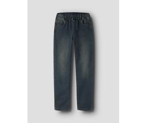 Slim-fit-Jeans NAME IT "NKMRYAN SLIM SWE JEANS 5225-TH NOOS", Jungen, Gr. 140, N-Gr, blau (blau schwarz denim), Denim/Jeans, Obermaterial: 70% Baumwolle, 27% Polyester, 3% Elasthan, leichte Abriebeffe